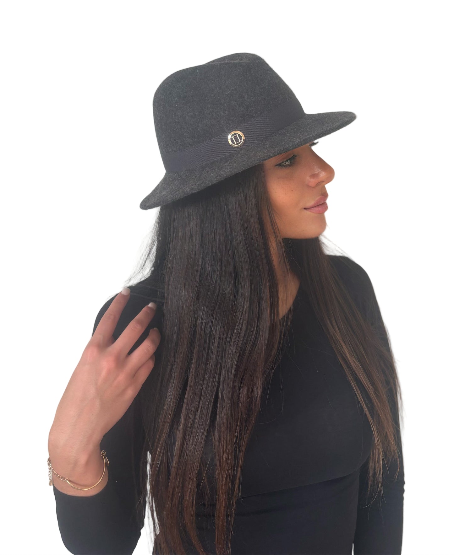 Chapeau Paris Gris Chiné Foncé