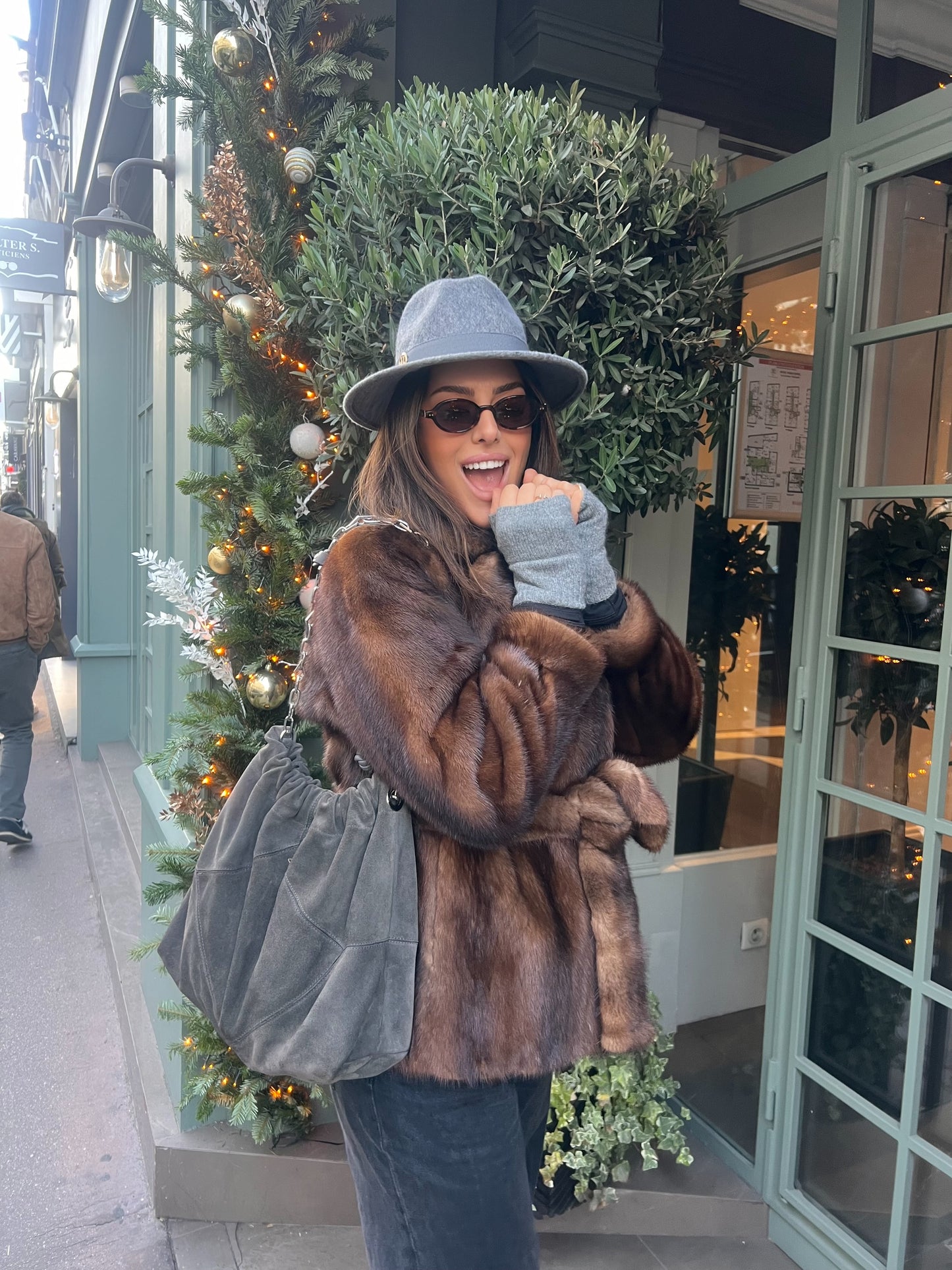 Coffret de Noël Gris chiné clair